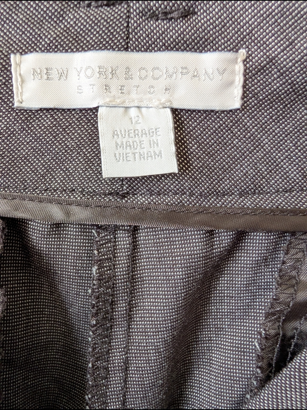 New York & Company Charcoal Gray Dress Trousers - Picture 3 of 4